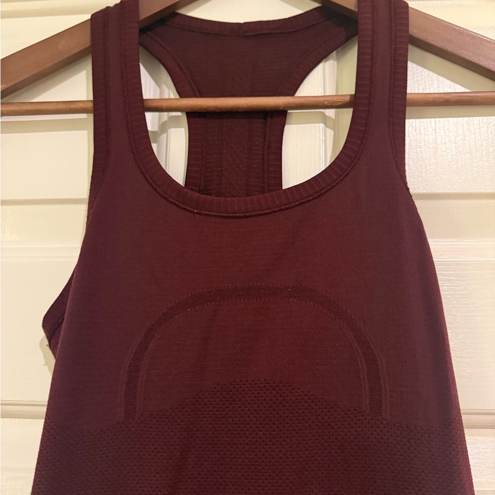 lululemon Burgundy Swiftky Tech Tank Top
